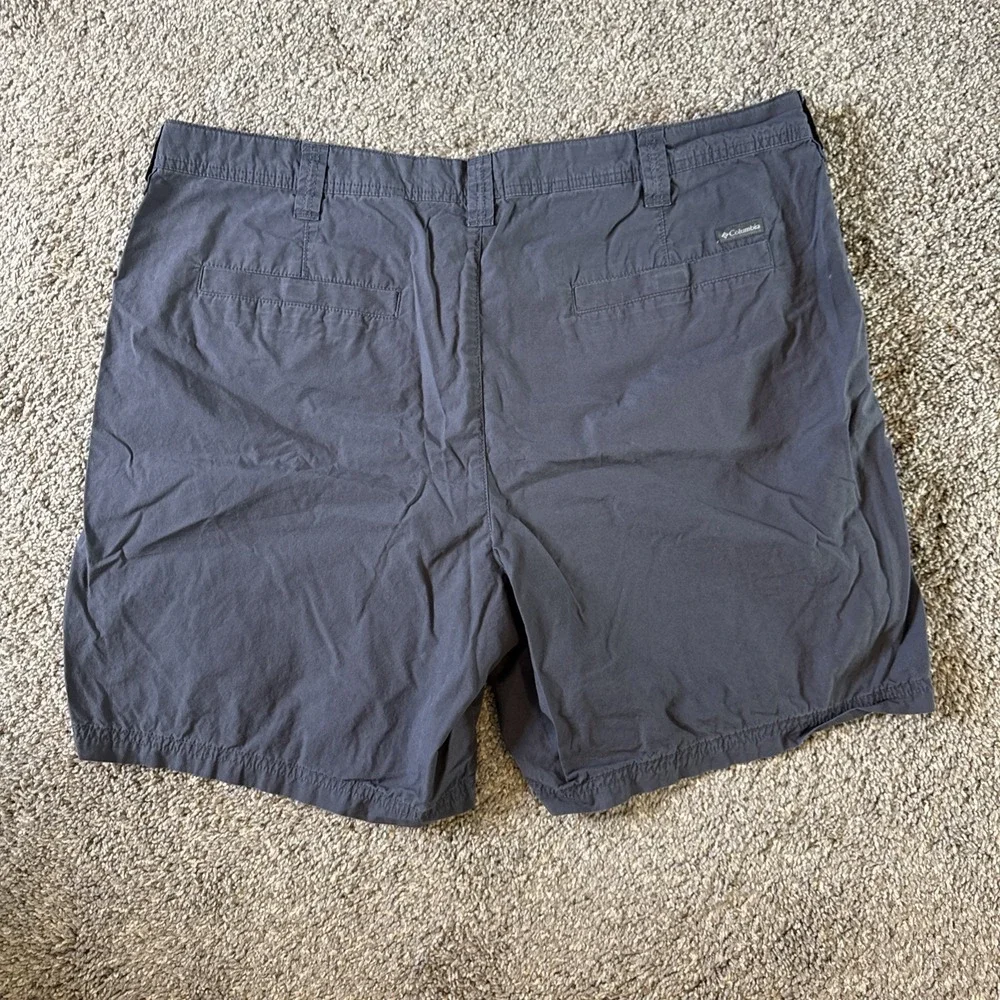 Columbia Men's Lightweight Cotton Chino Shorts Size 40 Navy Blue 8